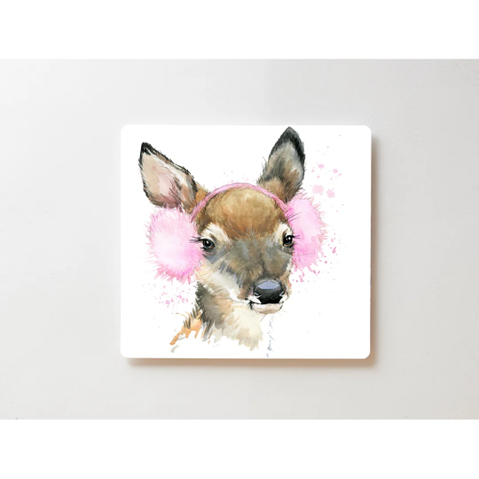 Backlight Motive Wall Picture Fawn Magnetic Cork Board