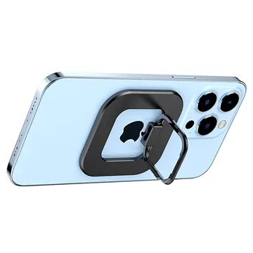 Universal Magnetic Ring Holder for Smartphones - Black