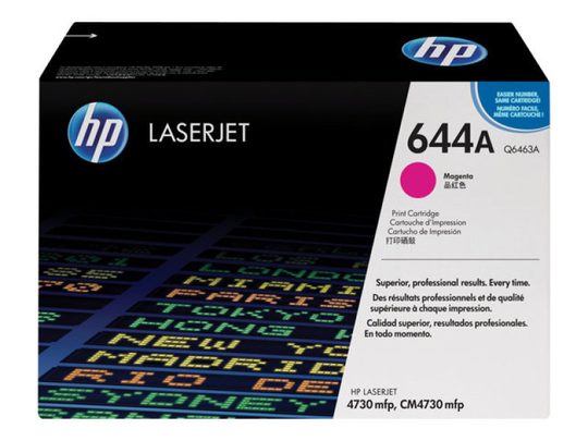 HP 644A Magenta Toner Cartridge 12,000 Pages - Q6463A