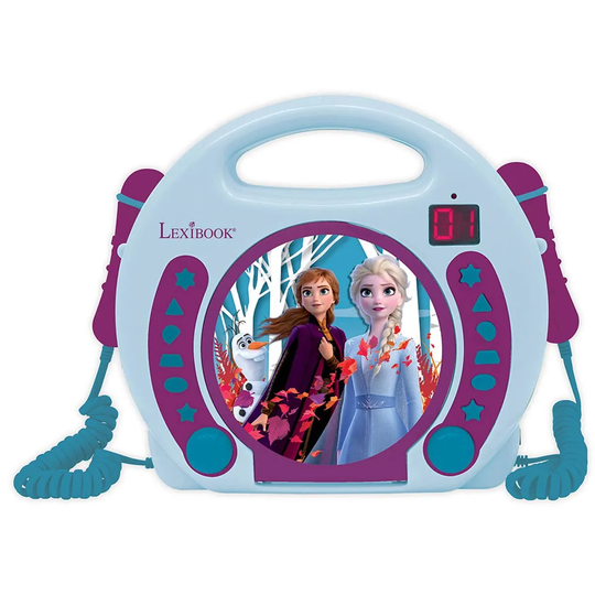 Lexibook Disney Frozen II CD Player With Microphones