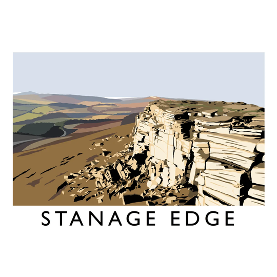 Stanage Edge by Richard O'Neil - Graphic Art Print on Paper
