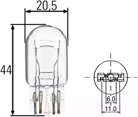 Bulb P21/5W 12V W21/5W 8GD008893-002 by Hella
