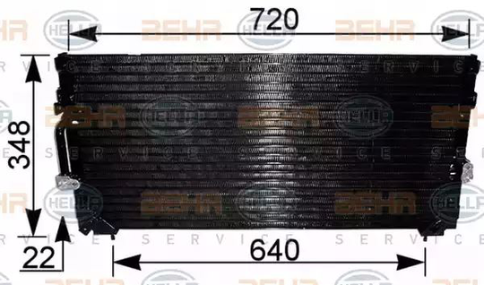 Condenser Air Conditioning 8FC351036-601 by Hella