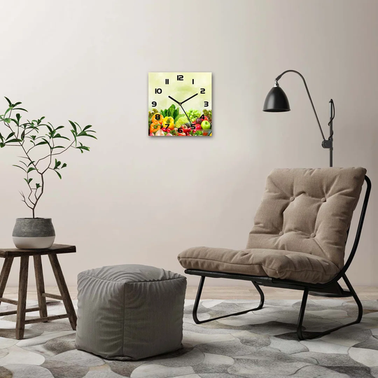 Vegetables Silent Wall Clock