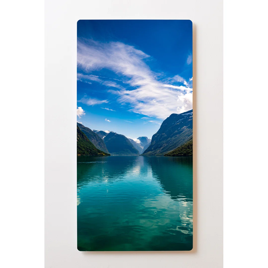 Backlight Motif Wall Picture Fjord Magnetic Cork Board