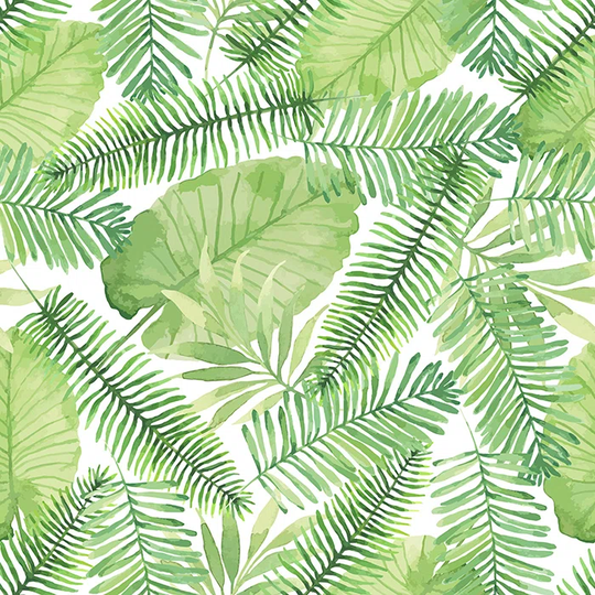 Walllpaper Roll 416X254cm Mural Decoration Wallpaper Material With Print Kitchen Livingroom Bedroom - Leaves Leaves Tropic