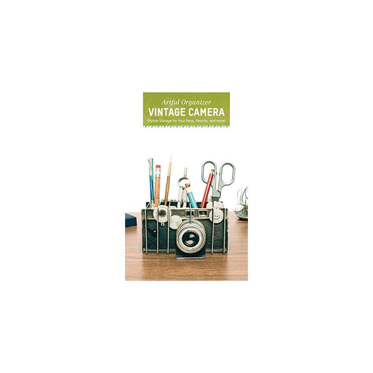Artful Organizer: Vintage Camera: Stylish Storage for Your Pens, Pencils, and More!