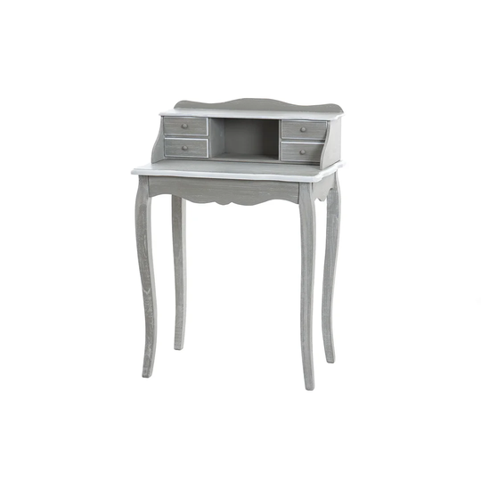 Grey White Wood Desk 63x40x91 Cm