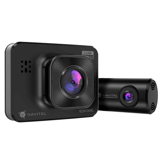 Navitel R250 Dual Smart Dash Cam - Black