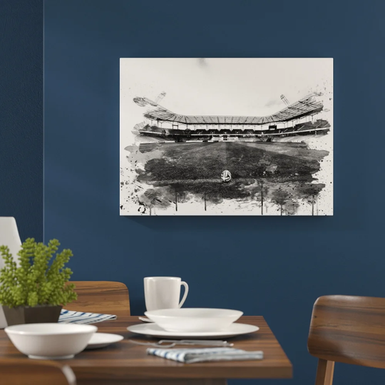 'Football Pitch Ball' Graphic Art Print Poster