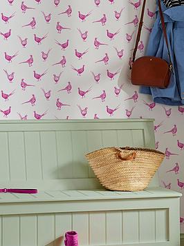 Joules Flirty Pheasants Wallpaper