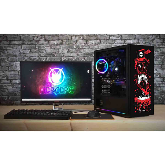 Fierce Lumina Gatekeeper Gaming Pc Intel Core I5 10600Kf, 16Gb Ram, 1Tb M.2 Ssd, Nvidia Geforce Gtx 1650, And Windows 10 Home With 24' Monitor, Keyboard, Mouse Bullguard Bundle