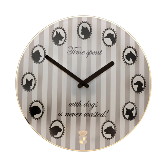 Time Spent with Dogs 30.5cm Wall Clock