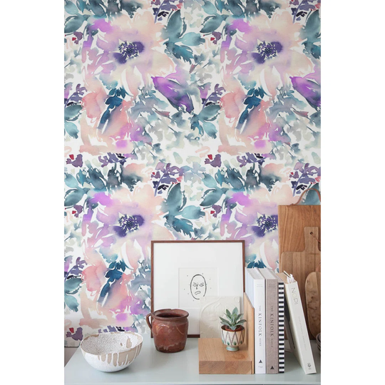 Aedon Garden Floral Leaves Wallpaper