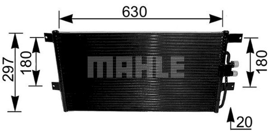 Condenser Air Conditioning 8FC351037-431 by BEHR
