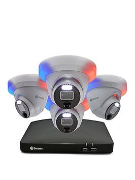 Swann Smart Security 1080P Cctv System: 8 Chl 1Tb Hdd Dvr, 4 X Enforcer Dome Camera. Works With Alexa, Google Assistant & Swann Security - Swdvk-846804De-Eu