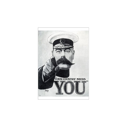 (A0 (119x84cm) Poster) Kitchener Poster C.1915 (Poster Print)