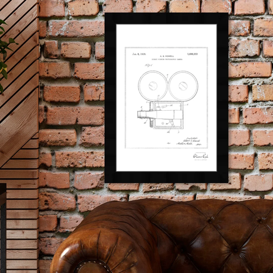 'Direct Viewing Photographic Camera 1929' Framed Graphic Art in Silver