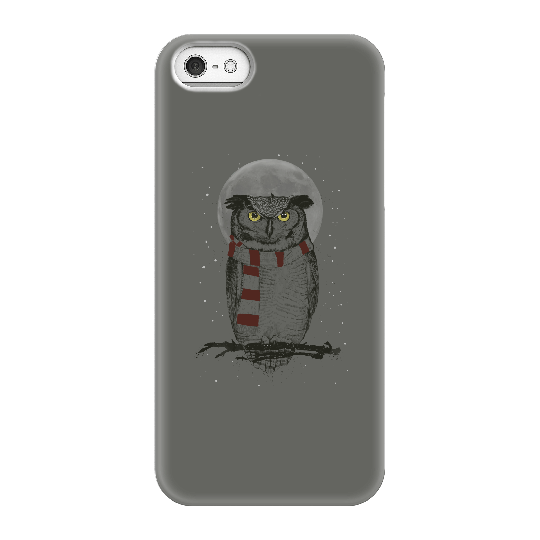 Balazs Solti Owl And Moon Phone Case for iPhone and Android - iPhone 5/5s - Snap Case - Matte