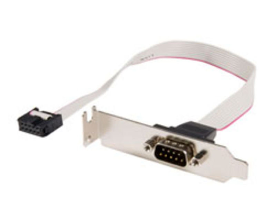 StarTech.com 9 Pin Serial Male to 10 Pin Motherboard Header LP Slot Plate