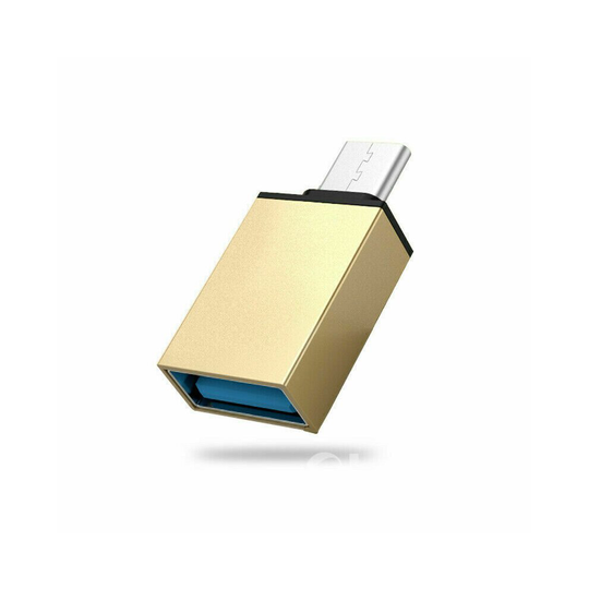 (Gold) USB 3.0 Type A Female to USB 3.1 Type C Male OTG Host Converter Adapter