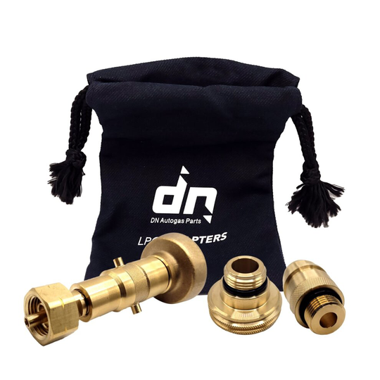 LPG GPL Gas Bottle Refill Adapter Set M22 for All Europe ACME DISH EURONOZZLE BAYONET with Bag