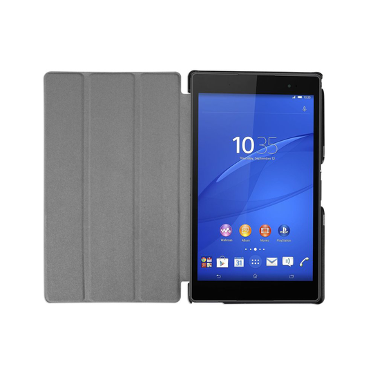 Slim Compact PU Leather Magnetic Case for Sony Z3 8" Compact [Brown]