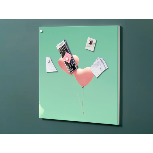 Notiz Motive Hearts Magnetic Wall Mounted Cork Board