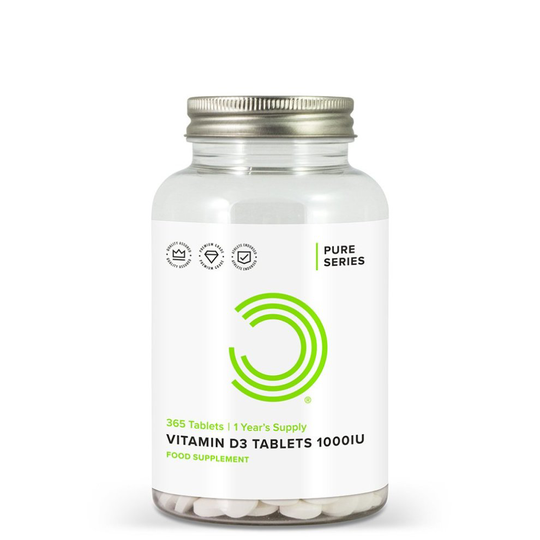 Bulk Powders Vitamin D3 1000 iu, 1 Year Supply, 365 Tablets