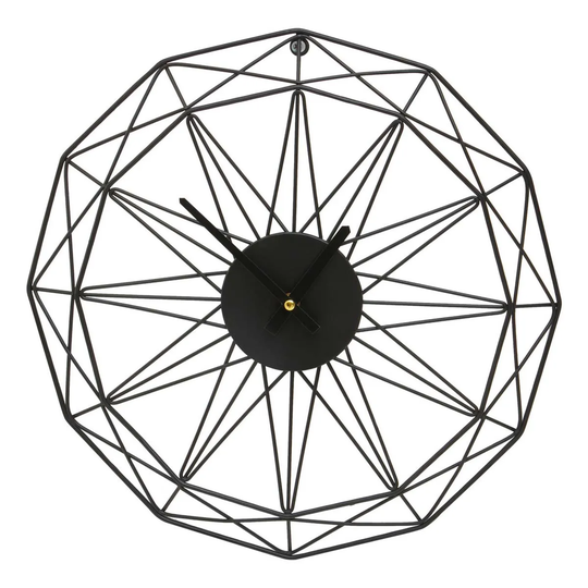 Interiors by PH Small Black Metal Wall Clock