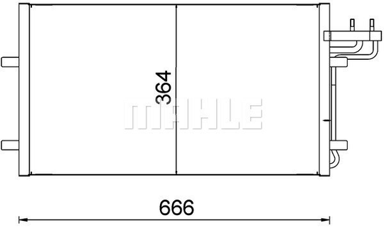 Condenser Air Conditioning 8FC351301-734 by BEHR