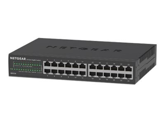 NETGEAR GS324v2 - Switch - 24 Ports - Unmanaged - Rack-mountable
