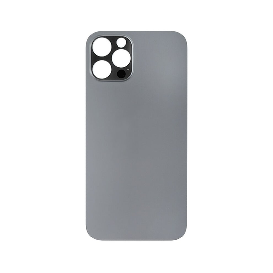 (Graphite) iPhone 12 Pro Max Rear Back Glass / Battery Cover - Big Camera Hole - Easy Fitting