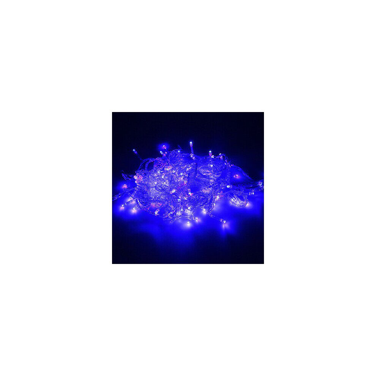 (10M 100 LED Blue★Christmas Decorated Lamp, 220V Plug With UK Adapter) Fairy String Lights 100 LED Christmas Lights Xmas Tree Indoor & Outdoor Garden