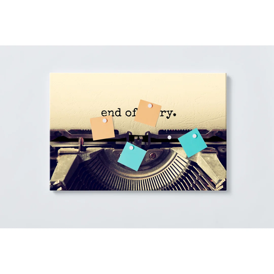 End Of Story Magnetic Wall Mounted Cork Board
