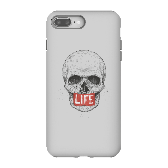 Balazs Solti Life Skull Phone Case for iPhone and Android - iPhone 8 Plus - Tough Case - Matte