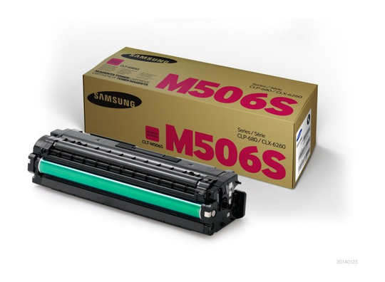 Samsung CLT-M506S Magenta Standard Yield Toner Cartridge SU314A