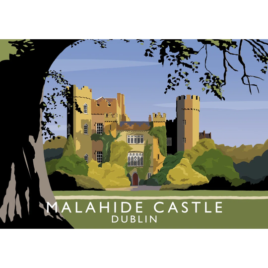 Malahide Castle - Graphic Art Print on Paper