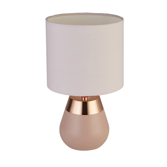 Haings 26Cm Grey/Chrome Table Lamp
