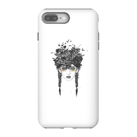 Balazs Solti Native Girl Phone Case for iPhone and Android - iPhone 8 Plus - Tough Case - Gloss