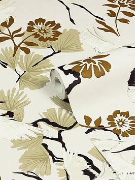 Furn Demoiselle Botanical Printed Wallpaper