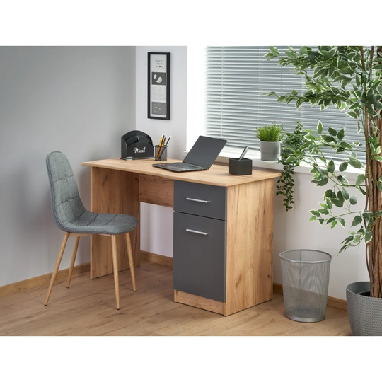 ELMO Desk Oak Wotan / Anthracite (1P = 1Pc)