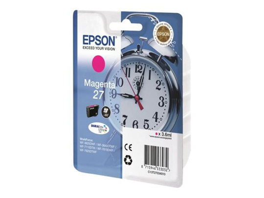 Epson 27 Durabrite Ultra Inkjet Cartridge - Magenta