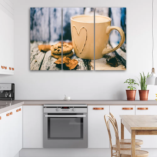 Canvas Print Coffee Cup Retro