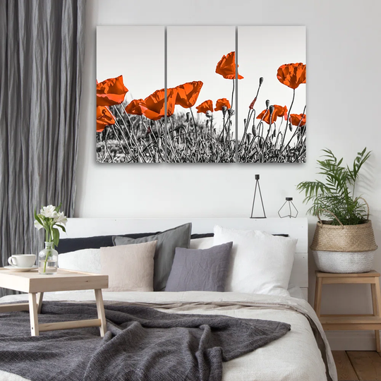 Canvas Print Red Corn Poppy