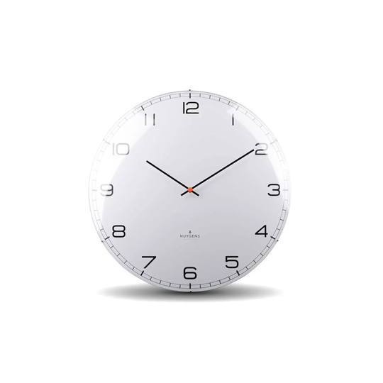 Huygens Dome Arabic Clock - White/45Cm
