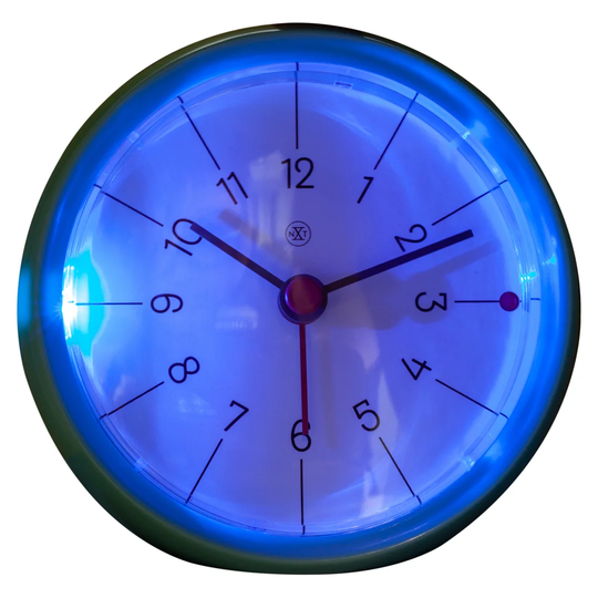 nXt - Alarm clock - Ø 9.5 x 3.8 cm - Blue - 'Otto'
