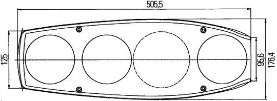 Combination Tail Light 2VA 341 419-111 Hella 2VA 341 419111