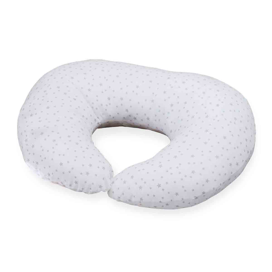 Clair de Lune Stars & Stripes Nursing Pillow - Grey