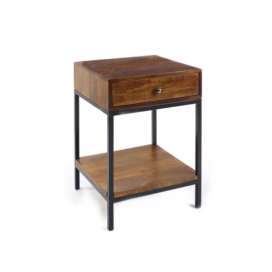 End Table with Built-In Outlets